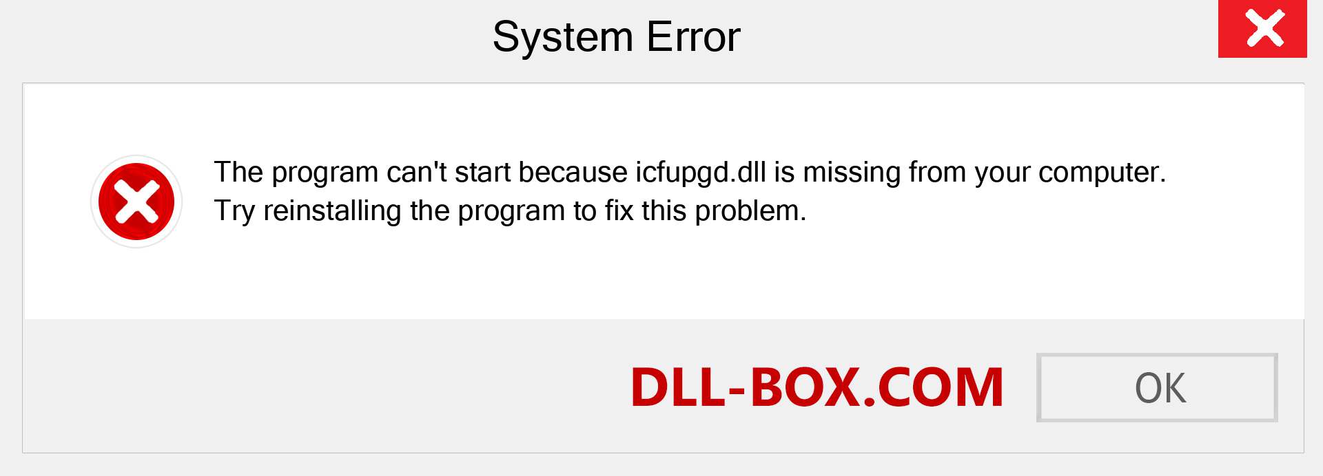  icfupgd.dll file is missing?. Download for Windows 7, 8, 10 - Fix  icfupgd dll Missing Error on Windows, photos, images